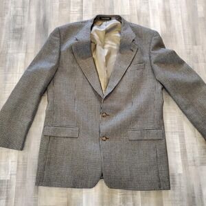 Ferracci Jacket Sport Coat Mens 46R Brown Houndstooth Pure Wool Canada